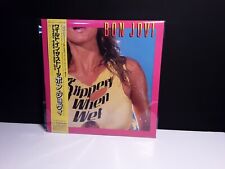 Usado, Camiseta Audiophile Japonesa Vinil BON JOVI "Slippery When Wet"Lp Japão-Obi-NM  comprar usado  Enviando para Brazil