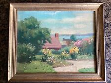 Vintage Pennsylvania Impressionist Landscape Oil Painting Signed Mountain Lake , used for sale  Shipping to Canada