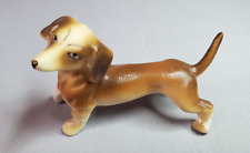 Estatueta miniatura de porcelana óssea para cachorro Dachshund Weiner Dog Hound vintage comprar usado  Enviando para Brazil
