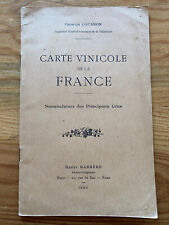 Carte vinicole 1924 d'occasion  Vieux-Boucau-les-Bains