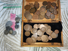 Colección de monedas antiguas extranjeras cantidad de 85 patrimonio total con caja y moneda extra segunda mano  Embacar hacia Argentina