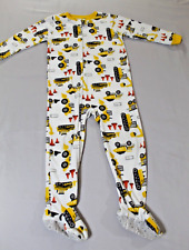 Pijama Carter's 4T Footie 1 peça trator criança menino branco amarelo PJs lã comprar usado  Enviando para Brazil