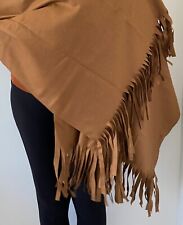 Vicuna Wool Blend Shawl Hand Made with Extra Long Fringe In Cedar Box for sale  Shipping to South Africa