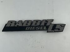 Emblema Rabbit LS Diesel Hatch 75-84 VW Rabbit MK1 - OEM 175 853 687 comprar usado  Enviando para Brazil