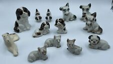 Lote de 13 estatuillas de cerámica para perros hechas en Japón terriers, corgis, galgo, cachorro segunda mano  Embacar hacia Argentina