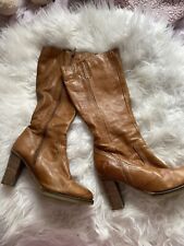 Brown leather boots for sale  MACCLESFIELD