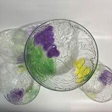 Glass punch bowl for sale  LARBERT