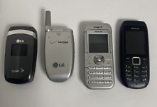 Lote de 4 Telefones Nokia 1616, Nokia 6030, LG VX3300, LG LX160-SOMENTE PEÇAS NÃO TESTADAS, usado comprar usado  Enviando para Brazil