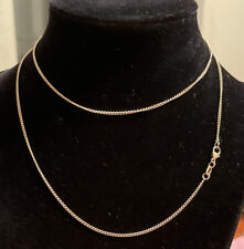 14kt James Avery Yellow Gold Curb Designer Solid Link Chain Necklace 585 - 27in, used for sale  Petal