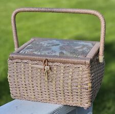 Sewing basket hinged for sale  Westville