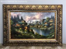 gold oil frame painting for sale  Randolph