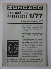 Zündapp rasenmäher preislist gebraucht kaufen  Wiesloch