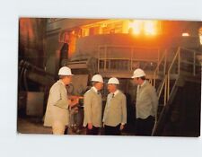 Postal Visitando una fábrica de acero en Nueva Jersey segunda mano  Embacar hacia Mexico