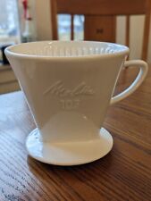 Filtro de café vintage Melitta 103 porcelana 3 furos década de 1950 Alemanha 6" comprar usado  Enviando para Brazil