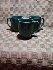 2 dark green ceramic mugs for sale  Harpers Ferry