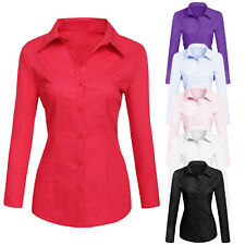 Camicia donna slim fit manica lunga camicetta blusa slim cotone TOOCOOL C-S020 comprar usado  Enviando para Brazil