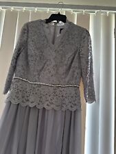 Alex Evenings   Women's Sequin Lace Long Half Sleeve Dress Size 8 for sale  Shipping to South Africa