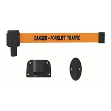 Usado, Banner Stakes "Danger Forklift Traffic" barreira de cinto retrátil 15' Pl4120 comprar usado  Enviando para Brazil