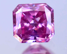 Lab-Grown 1.00Ct Pink CVD Diamond 5.90mm Asscher, Clarity VVS1,Certified Diamond for sale  Shipping to South Africa