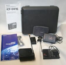 Used, Sony ICF-SW1S Portable World RADIO SW PLL Receiver +Case and Accessories READ for sale  Shipping to South Africa