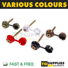 PVC Plastic Caps Fixings With Screws For Corrugated Roofing Sheets | All Colours for sale  Shipping to South Africa
