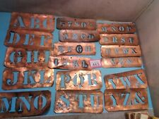 Vintage copper stencils for sale  BRISTOL