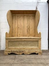 Rustic pine settle for sale  CHELMSFORD