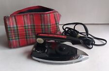 Franzus Air-Lite AL-100 Fold Up Travel Iron Original Cord & Plaid Case, no adapt for sale  Shipping to South Africa