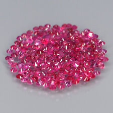 Parte superior redonda corte diamante 1,3 mm. Tailandia rojo rosado rubí (sin vidrio) 117 piezas/2,00 quilates. segunda mano  Embacar hacia Argentina