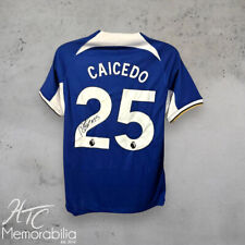 Usado, Camisa de fútbol americano firmada por Moisés Caicedo Chelsea 23/24 Certificado de autenticidad segunda mano  Embacar hacia Argentina