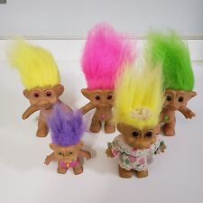 Vintage zestaw 5 lalek troll klejnoty russ, as, tnt, tt Treasure Troll na sprzedaż  Wysyłka do Poland