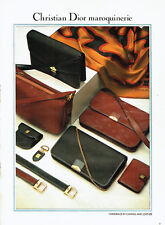 Publicité Advertising  117  1981  Dior  sac à main ceintures porte-clé accessoir d'occasion  Tinténiac
