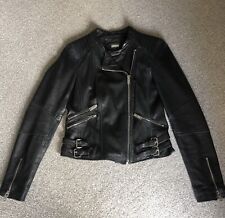 Black leather biker for sale  MAIDSTONE