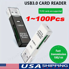USB3.0 SD Card Reader for PC Micro SD Card to USB Adapter for Camera MemoryC lot, used for sale  Shipping to South Africa