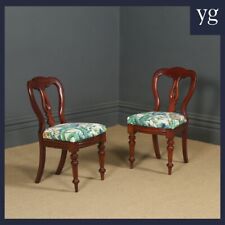 Antique Victorian Pair of Mahogany Spear Back Dining / Occasional  Chair for sale  Shipping to South Africa