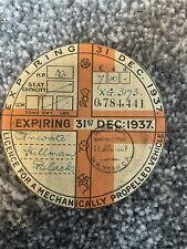 Tax disc vintage for sale  MIDDLESBROUGH