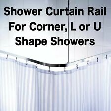 Chrome shower curtain for sale  WORKSOP