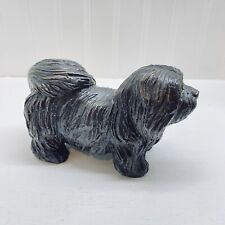 Estatueta vintage BRONZE LHASA APSO DOG sólida detalhada comprar usado  Enviando para Brazil