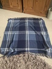 Blue tartan rug for sale  STAFFORD