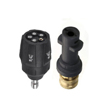 Puntas de cabezal conector rápido de 1/4" para lavadora a presión 5 en 1 para Karcher K2-K7 segunda mano  Embacar hacia Argentina