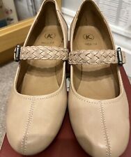 Shoes nude leather for sale  TAMWORTH