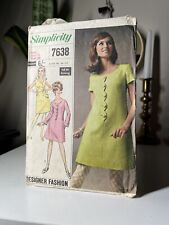 Simplicity 7638 vintage for sale  STAFFORD