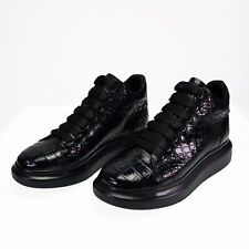 Men's Shoes Genuine Crocodile Alligator Skin Leather Handmade Black, Size 7-11US comprar usado  Enviando para Brazil