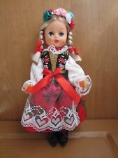 Używany, Krakow Doll Polish Folk Krakowianka Region 11,5" Plastikowa twarz Piękna sukienka na sprzedaż  Wysyłka do Poland