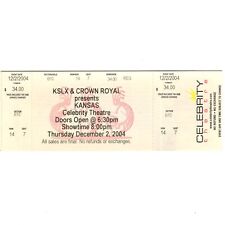 Kansas concert ticket for sale  Savage