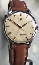 Steel Mens OMEGA Wristwatch. Ref. 2800-2 P. Mov. 266. 1954. Sub. seconds. BIG for sale  Shipping to South Africa