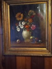 Oil painting flowers for sale  Hawkinsville