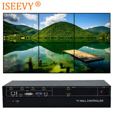 Controlador de vídeo parede TV 6 canais 2x3 3x2 HDMI DVI VGA processador de vídeo USB comprar usado  Enviando para Brazil