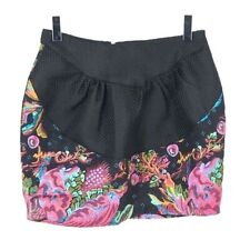 English Rose Black Floral Mini Skirt NWOT Small for sale  Shipping to South Africa