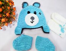 Baby Boy Girl Knit Clothes Newborn Photo Crochet Costume Photography Prop Outfit for sale  Shipping to South Africa